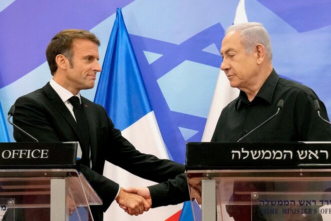 En visite au Proche-Orient, Macron coincé dans son soutien à Israël