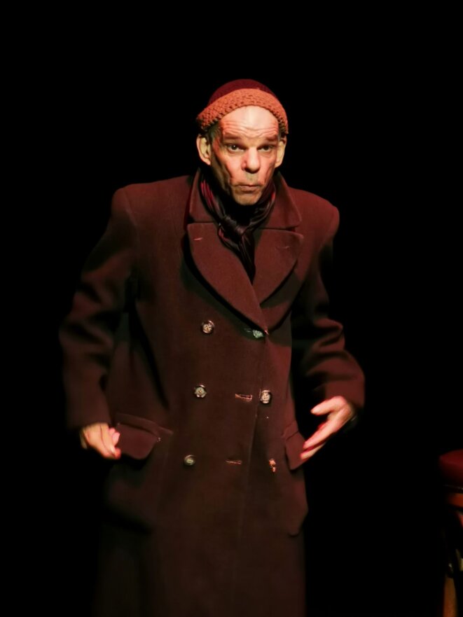 Magnifique Denis Lavant, virtuose de la scène, près de Rennes le week-end dernier.