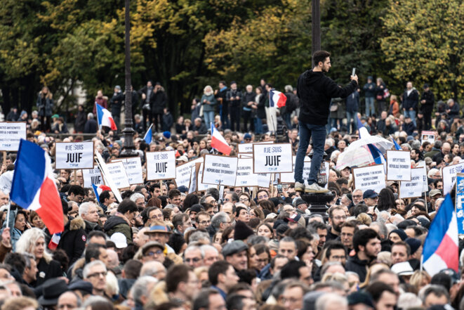 Au cœur de la marche contre l’antisémitisme: «Pas la peine d’être juif ou politisé pour soutenir cette manifestation»