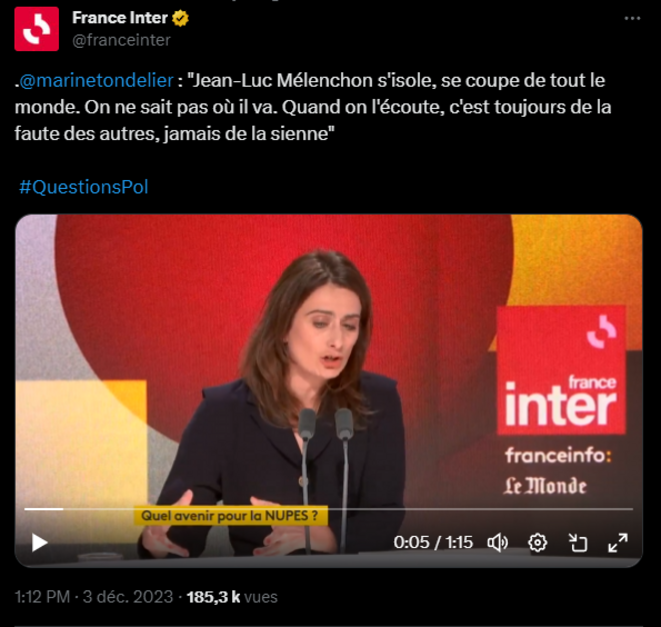 EELV : Avec Mélenchon c'est toujours de la faute des autres