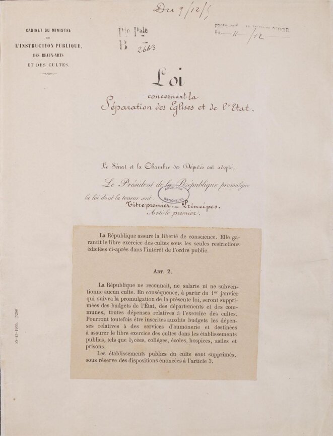 La Loi de 1905