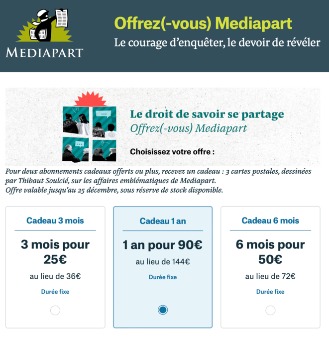 Pour y voir clair, offrez(-vous) Mediapart