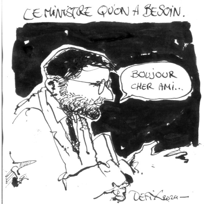 Séjourné ministre de la langue étrangère.