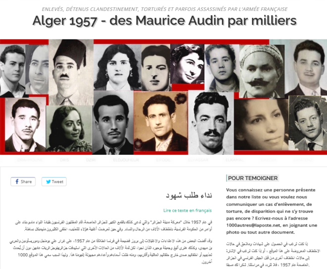Alger 1957, 400 victimes de disparition forcée supplémentaires à identifier