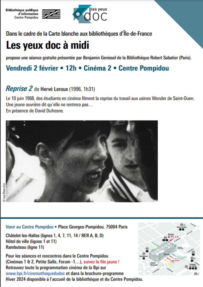 Carte blanche aux bibliothécaires : Reprise d'Hervé Le Roux