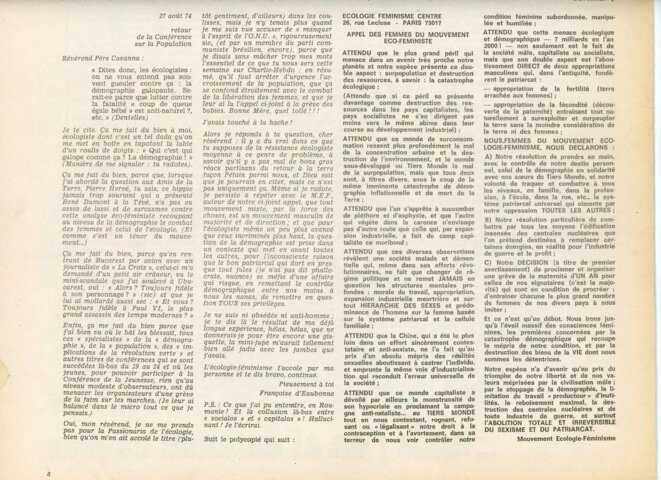 La lune du réarmement antifasciste avec Françoise d'Eaubonne