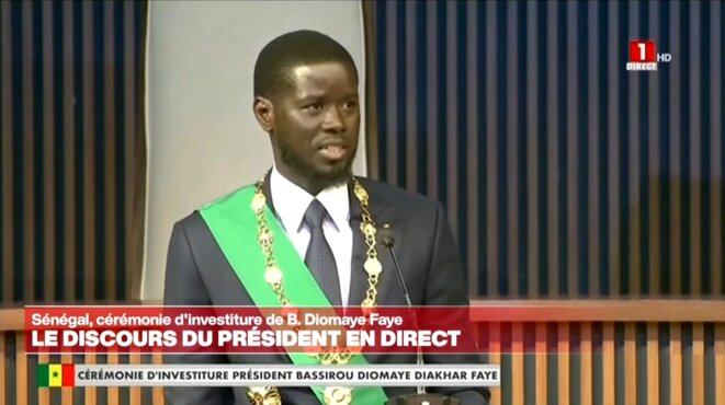 SENEGAL– Discours d’investiture positif du 5è Président Bassirou Diomaye Diakhar Faye