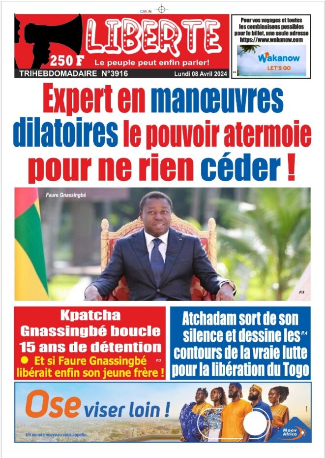 TOGO– Expert en manœuvres dilatoires Faure Gnassingbé atermoie pour ne rien céder !