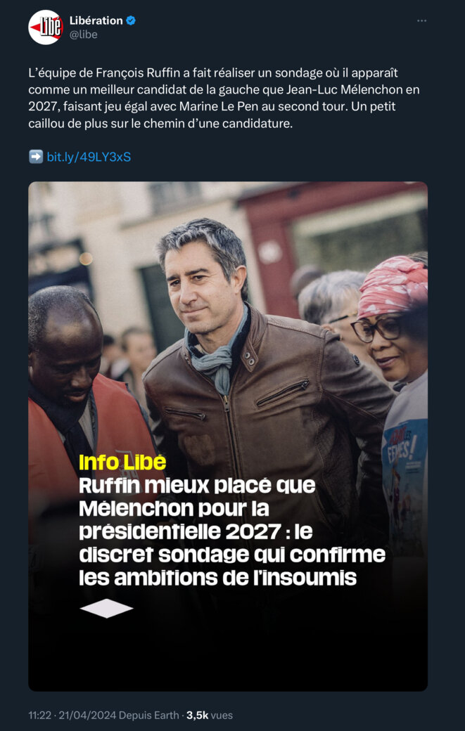 Présidentielle : pour la première fois, RUFFIN ?