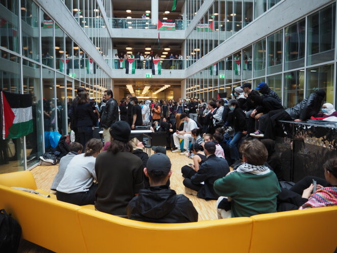 Sit-in universitaire pour Gaza