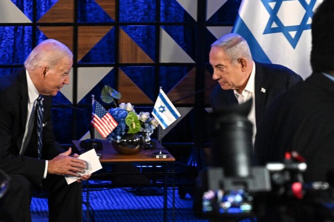 Joe Biden y Benjamin Netanyahu en Israel, el pasado octubre de 2023.