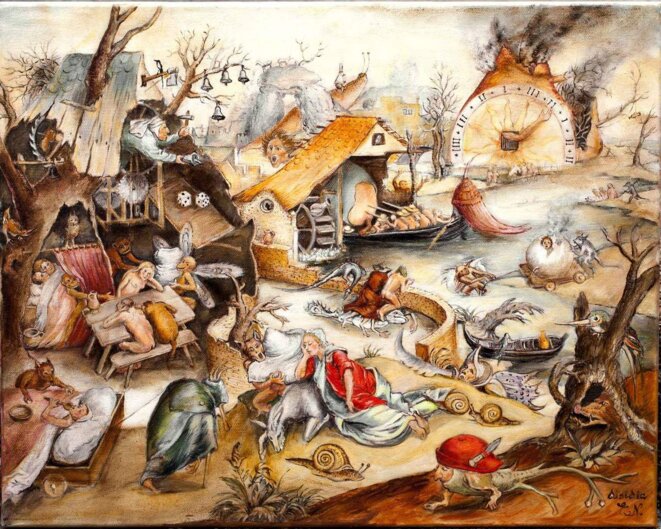 Un poil dans la main.