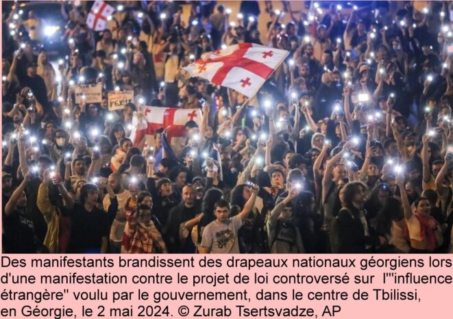 Géorgie : mobilisations massives contre la « loi sur les agents étrangers »