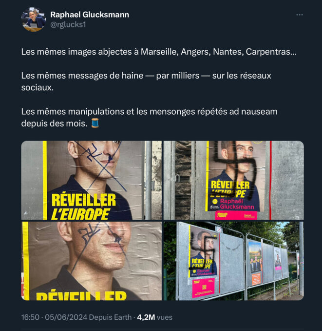 Européennes : l’antisémitisme à l’air libre