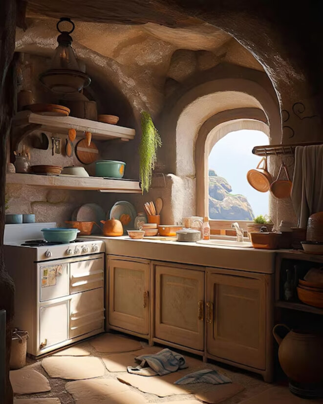 Une cuisine à ménager.