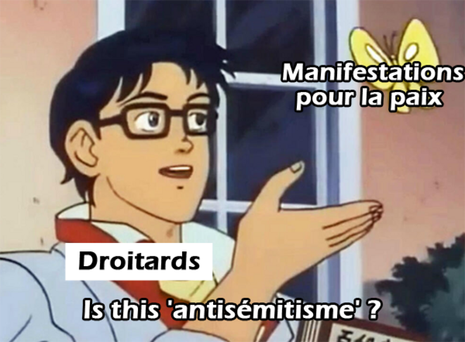 Protester contre le massacre de civils ... cet étrange concept