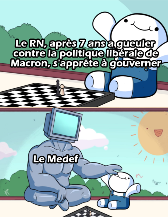 A l'approche des élections, le RN fait allégeance au Medef
