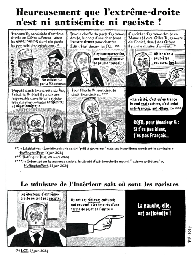 Heureusement que l'extrême-droite n'est ni antisémite ni raciste !