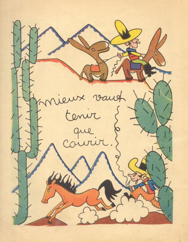 Il vaut mieux tenir que courir.