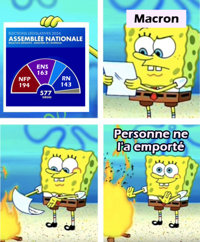 Macron : "Personne ne l'a emporté"