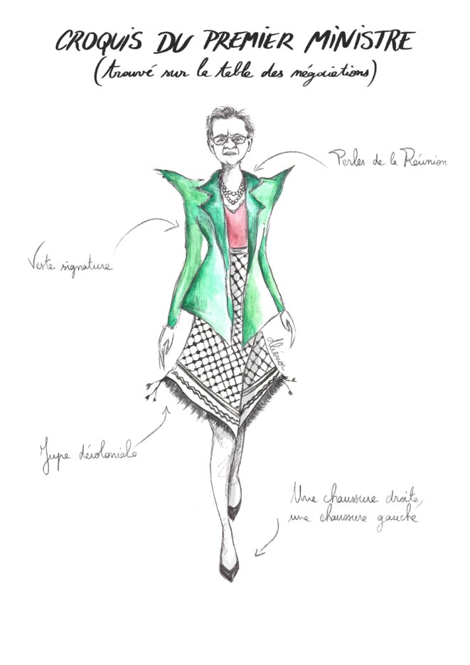 Croquis de recherche d'un Premier ministre