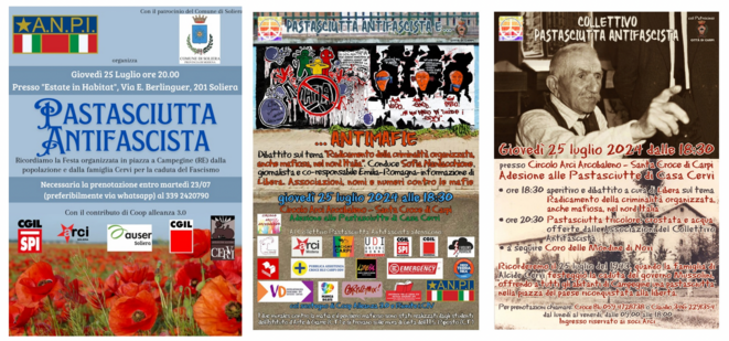 Funeste juillet 2024 et clair-obscur de la Pastasciutta antifasciste