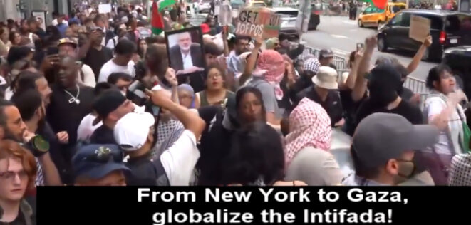 Manifestation pro-palestinienne à New York