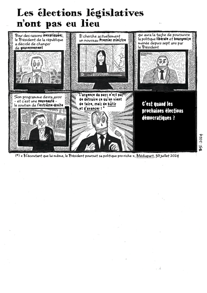 Les élections législatives n'ont pas eu lieu