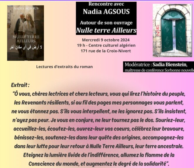 Vite, la paix pour les palestiniens