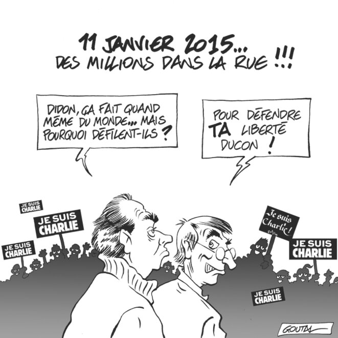 Suite N°2 de la série NB, pour Cartooning for Peace...