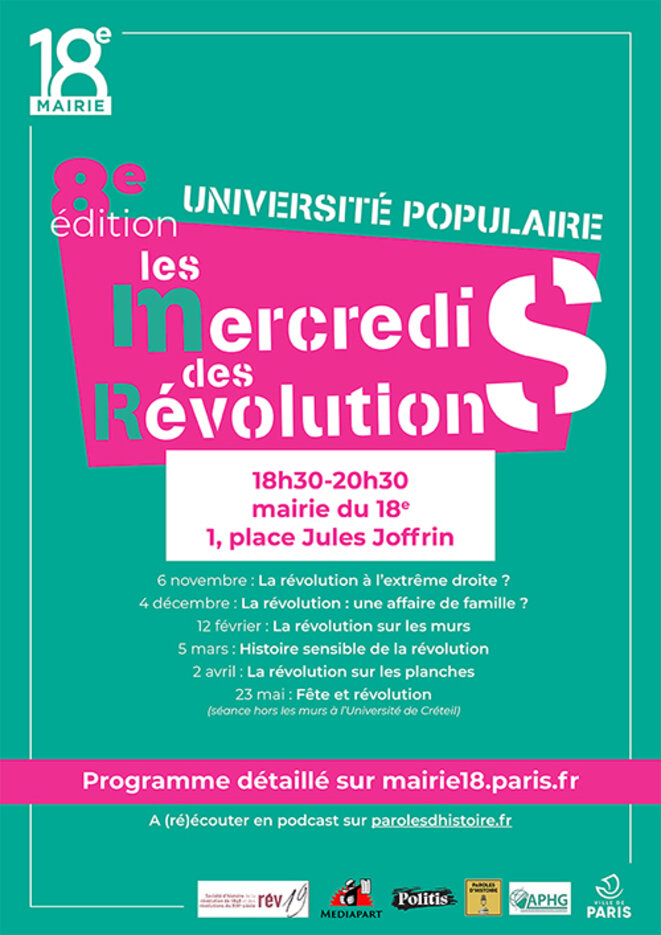 8ème saison des Mercredis des révolutions