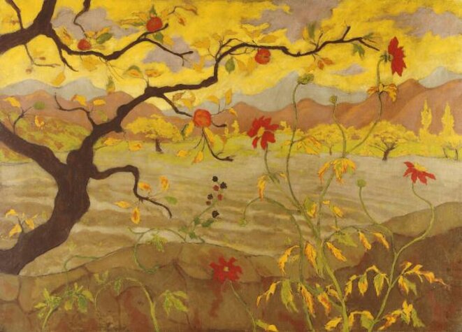 Le ver est dans un fruit du verger.