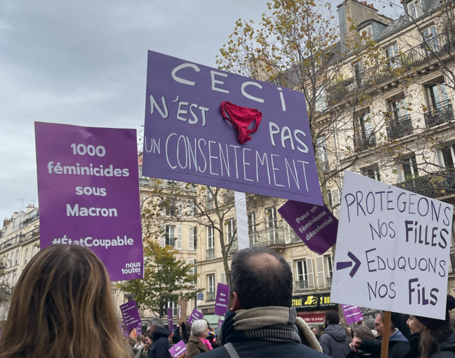 « Ras le viol » : la déferlante féministe du 23 novembre fait écho au procès Pelicot