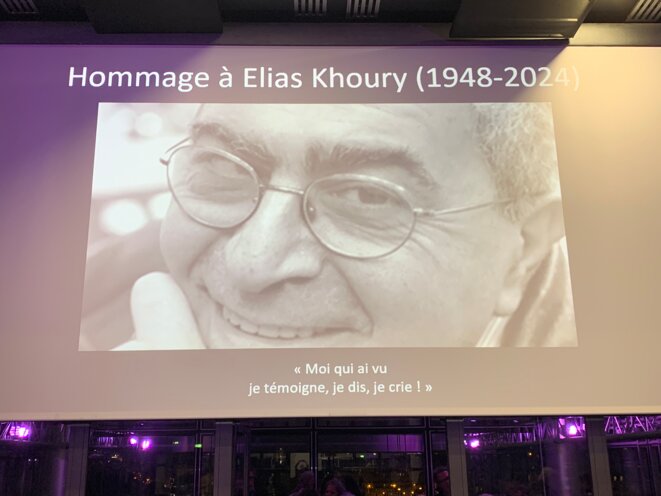 En hommage à Elias Khoury, du Liban à la Palestine