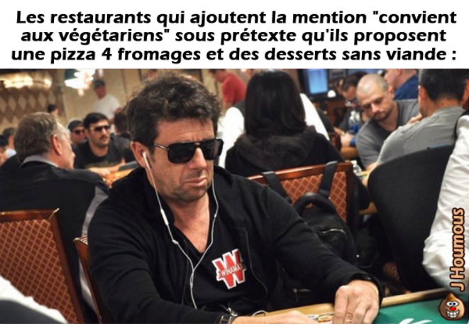 "Convient aux végétariens"