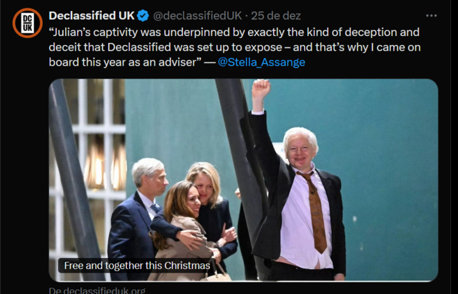 Stella Assange a rejoint le média Declassified UK