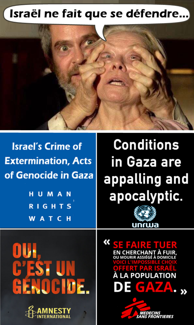 Israël ne fait que se défendre...