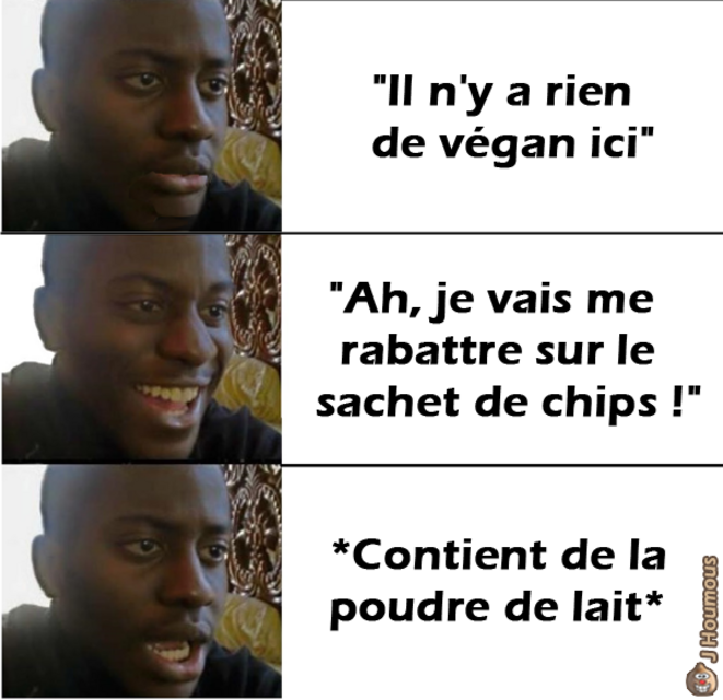 Il y a de la poudre de lait partout