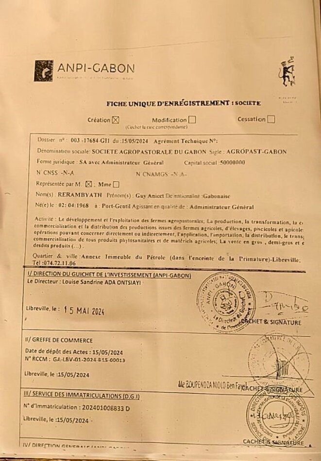 AGROPAG : La dérive du gouvernement de transition au Gabon