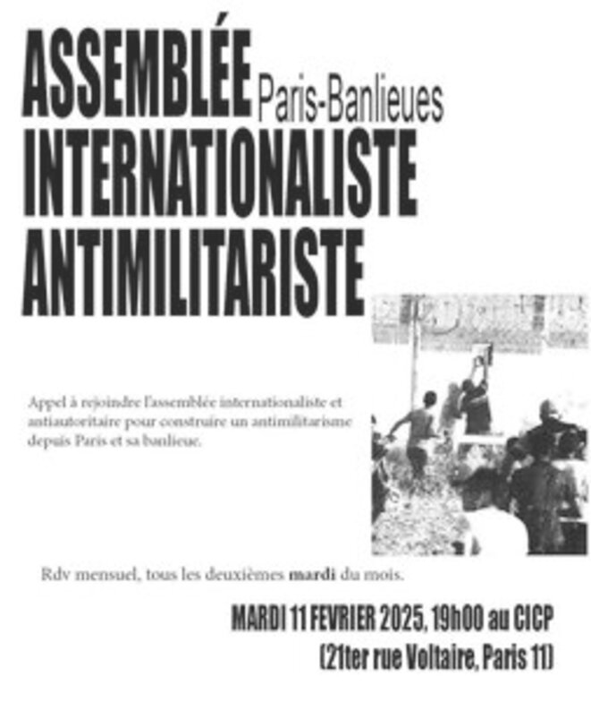 Première assemblée antimilitariste et internationaliste