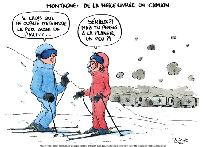 Les bourgeois font du ski