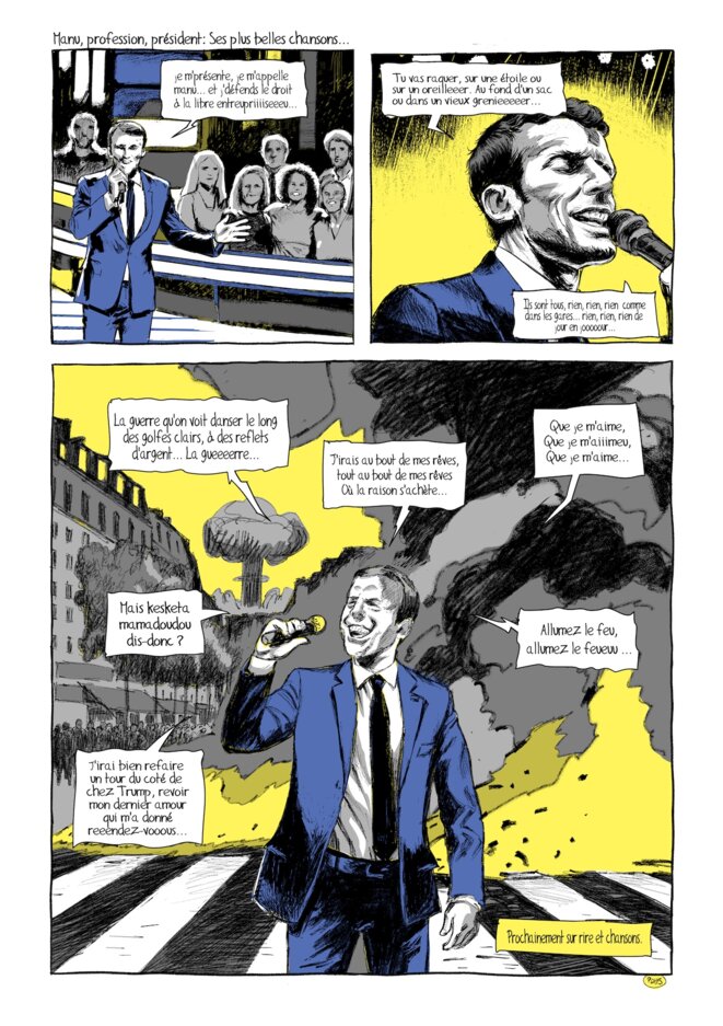 Il tape sur des bambous et c'est numéro un...