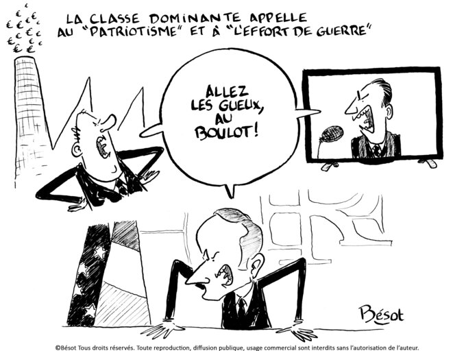 "Le capitalisme porte en lui la guerre comme la nuée porte l'orage.” (Jean Jaurès)