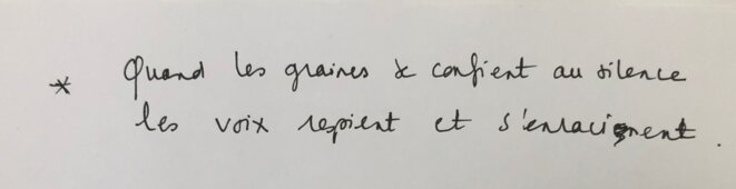 « Ma douce, garde la tête haute »