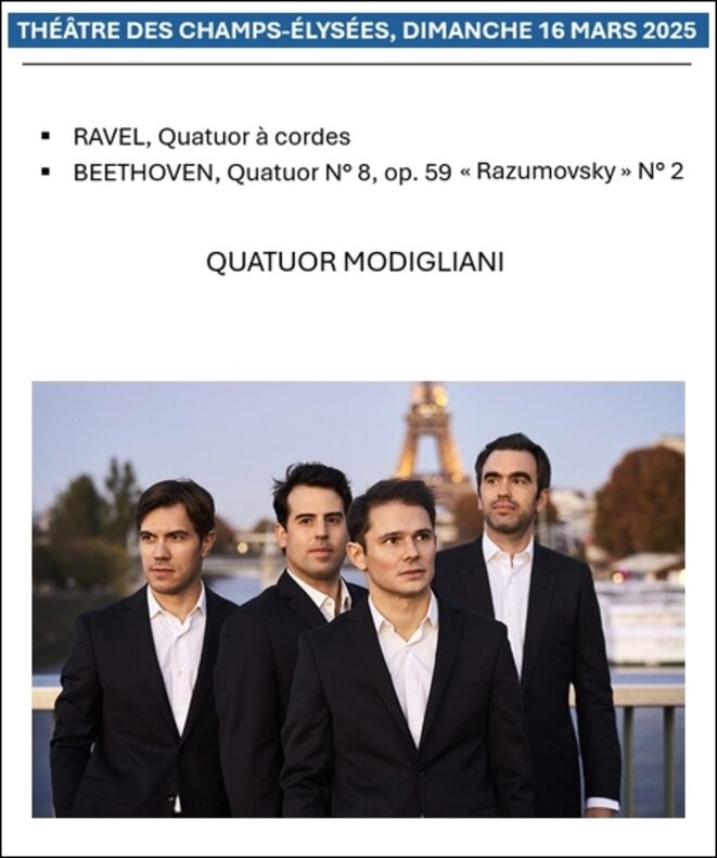 Le Quatuor Modigliani, sculpteur d'émotion