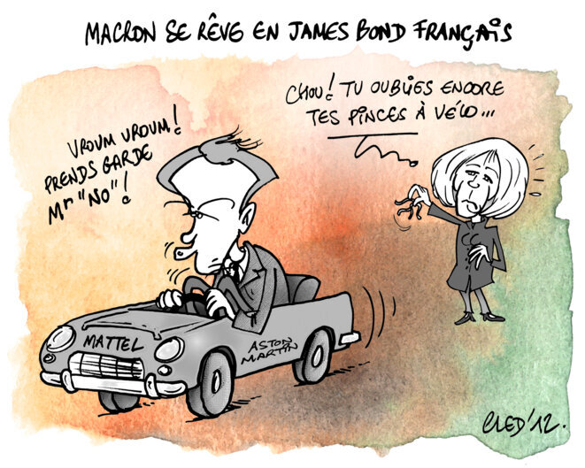 Emmanuel Macron se rêve en James Bond français !