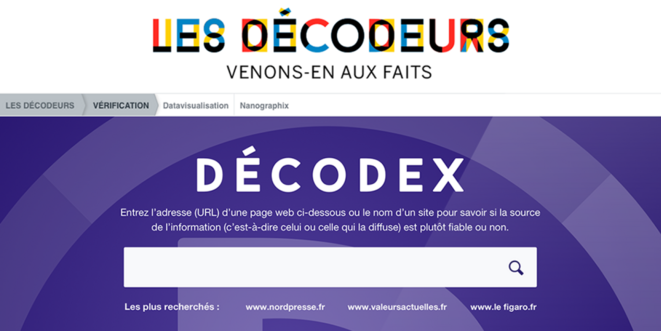 Décodex, sed lex