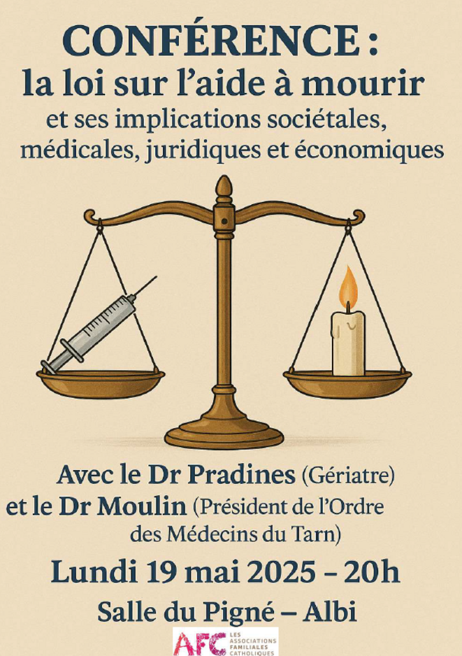 Conférence : loi sur l’aide à mourir – 19 mai 2025 – Albi