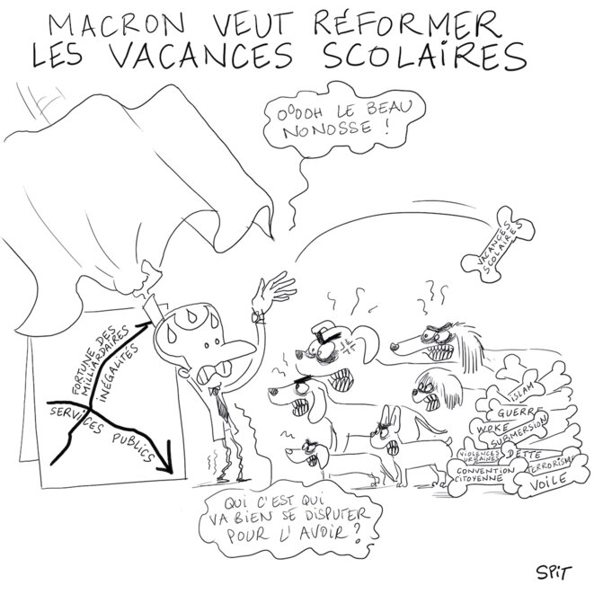 macron veut réformer les vacances scolaires