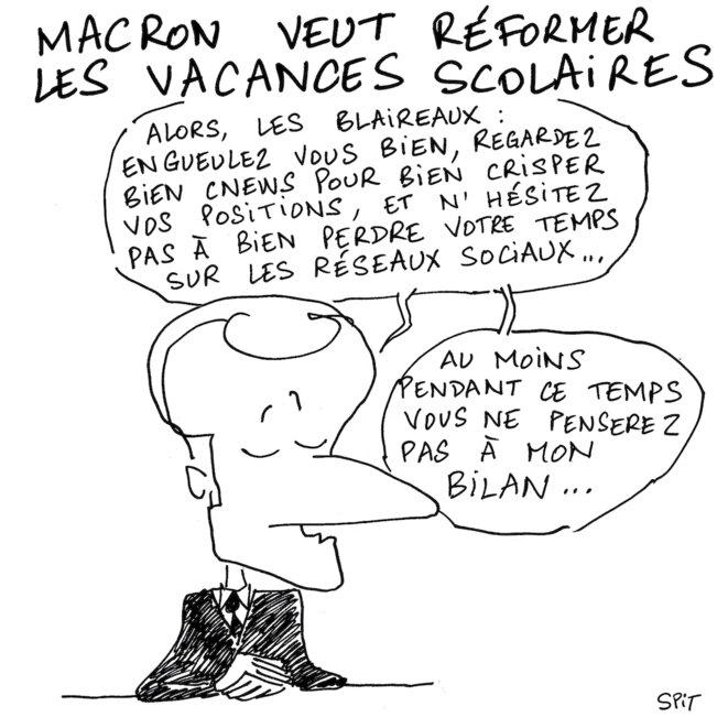 macron veut réformer les vacances scolaires